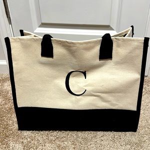 New, never used Canvas monogram C tote bag